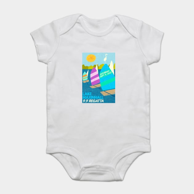 Lake Maxinhall 9.9 Regatta 2021 Baby Bodysuit by Camp Happy Hour